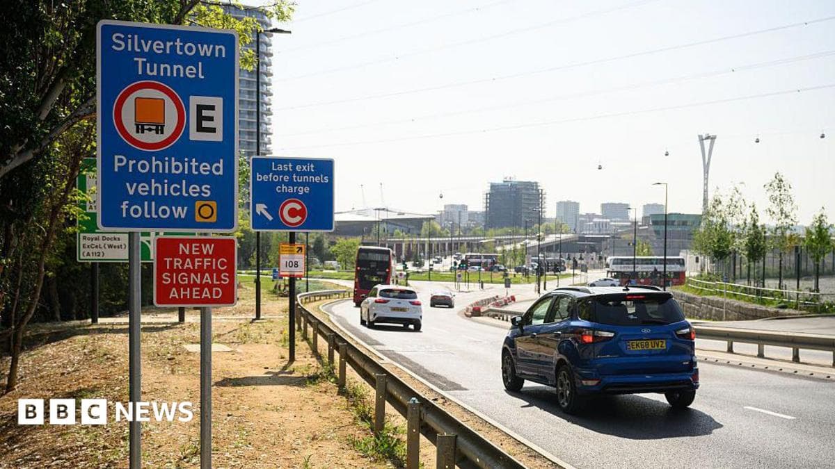 Blackwall and Silvertown tunnel fees increase from today